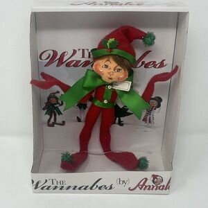 NIB Annalee 9" Wannabe A Present Elf Dressed Up As Gift 2009